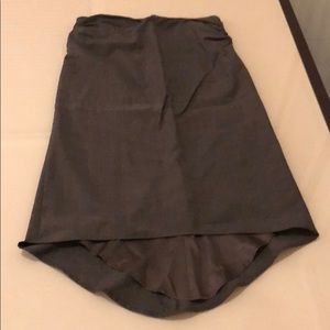 Dark Brown Wool Skirt, Size 8